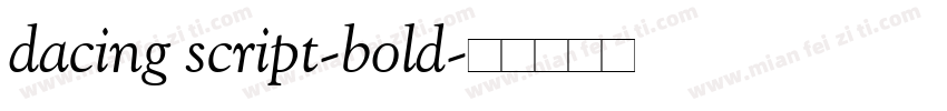 dacing script-bold字体转换